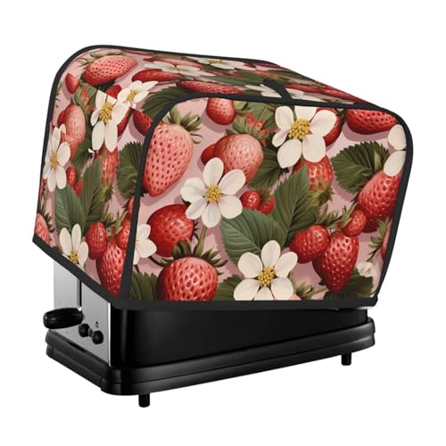Erdbeer-Print 2 Scheiben Toasterabdeckung Fingerprint Brotschoner Küche Kleingerät Staubschutz Erdbeer-Print 2 Scheiben Toasterabdeckung Fingerprint Brotschoner Küche Kleingerät Staubschutz von Generic