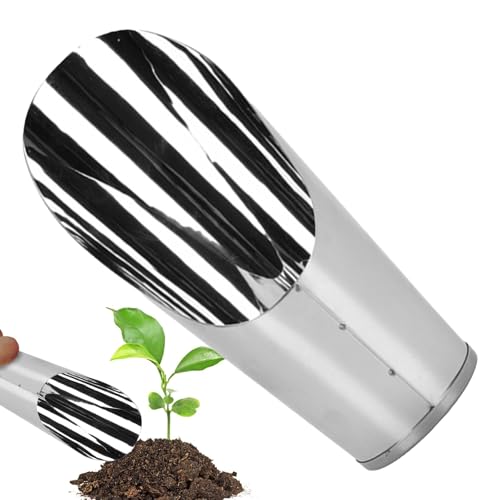 Erdschaufel zum Umtopfen, Gartenschaufel aus Edelstahl | Ergonomisches Werkzeug für Kompostierung, Pflanzen, Umtopfen, Jäten und Pflege von Bonsai im von Generic