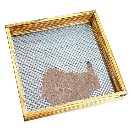 Erdsieb - Korb für den Boden für Kompost | Rock Shaker Filter Grid Reklamator Reklamator Kiste Cage Funnel Grill Filter Boxen Sievepan Brot Neta Sproader Ständer Slo von Generic