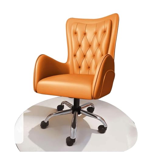 Ergonomic Office Chair Work Modern Executive Pu Leather Desk 5 Wheels Steel Feet Management Liftable Swivel Computer Comfort von Generic