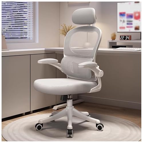 Ergonomischer Bürostuhl, robuster Executive-Bürostuhl mit adaptiver Lendenwirbelstütze und Kopfstütze, atmungsaktiver drehbarer Netz-Schreibtischstuhl mit hochklappbarer Armlehne Ergonomischer Bürostuhl, robuster Executive-Bürostuhl mit adaptiver Lendenwirbelstütze und Kopfstütze, atmungsaktiver drehbarer Netz-Schreibtischstuhl mit hochklappbarer Armlehne von Generic