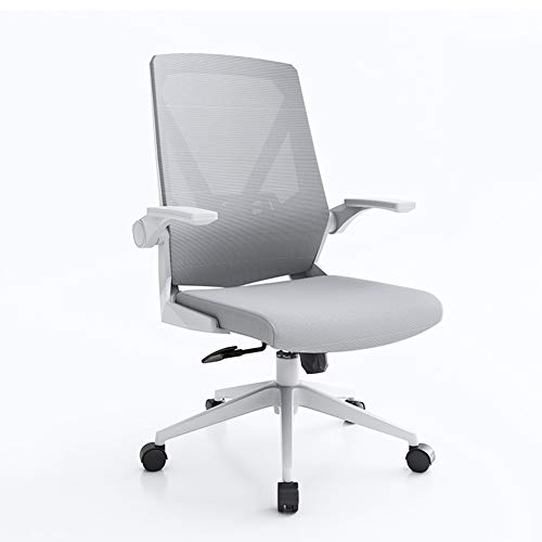 Ergonomischer Bürostuhl Bürodrehstuhl, robuster Computer-Schreibtischstuhl mit mittlerer Rückenlehne, ergonomisches Design, klappbare Armlehne, Kippmechanismus, maximale Gewichtskapazität 15 von Generic