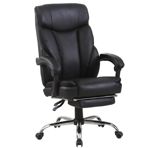 Ergonomischer Bürostuhl Ergonomischer Liegestuhl mit hoher Rückenlehne Racing Bürostuhl mit Fußstütze PU-Leder Gaming Schreibtischstuhl Höhenverstellbarer Executive Drehstuhl für Bürobesprec Ergonomischer Bürostuhl Ergonomischer Liegestuhl mit hoher Rückenlehne Racing Bürostuhl mit Fußstütze PU-Leder Gaming Schreibtischstuhl Höhenverstellbarer Executive Drehstuhl für Bürobesprec von Generic