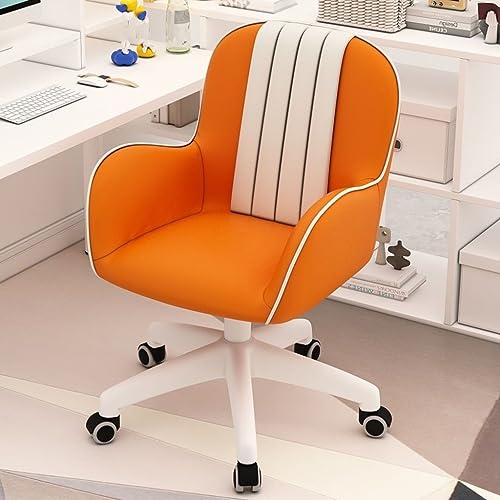 Ergonomischer Bürostuhl Ergonomischer PU-Leder-Home-Office-Stuhl Moderner drehbarer Schreibtischstuhl mit rollenden Armlehnen Computer- und Gaming-Stuhl für das Arbeitszimmer im Büro Stilvol von Generic