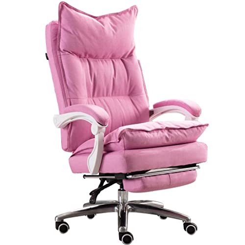 Ergonomischer Bürostuhl – Gaming-Stuhl aus weichem Stoff, bequem mit verstellbaren Armlehnen, Liegedesign, trägt bis zu 150 kg – perfekt für zu Hause und den Gebrauch von Generic