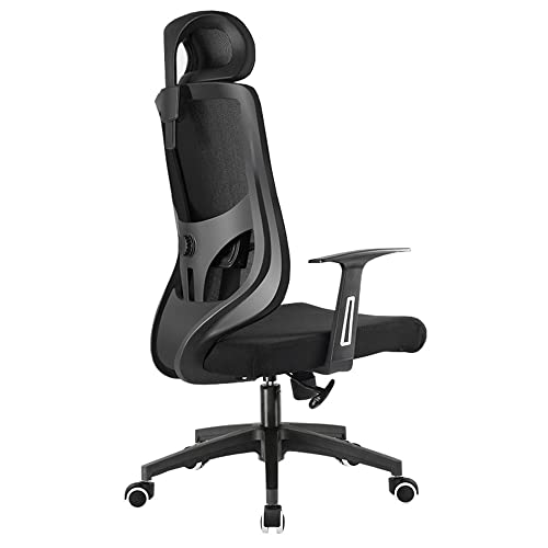 Ergonomischer Bürostuhl Home Office Schreibtischstuhl, Mesh Drehstuhl mit hoher Rückenlehne, Stuhl Spielstuhl 130° neigbares Design, verstellbare Kopfstütze Multifunktionales Lendenkissen, a von Generic