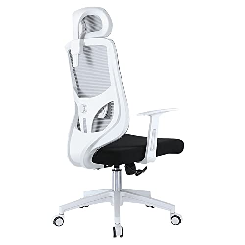 Ergonomischer Bürostuhl Home Office Schreibtischstuhl, Mesh Drehstuhl mit hoher Rückenlehne, Stuhl Spielstuhl 130° neigbares Design, verstellbare Kopfstütze Multifunktionales Lendenkissen, a von Generic