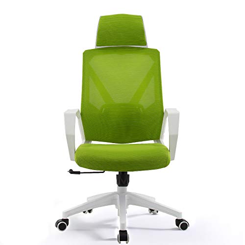 Ergonomischer Bürostuhl Home Rolling Swivel Gaming Chair Höhenverstellbarer Netzstuhl mit hoher Rückenlehne und Kopfstütze und atmungsaktivem hautfreundlichem Mesh Ergonomischer Computer-PC- von Generic