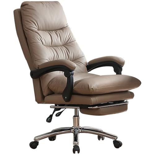 Ergonomischer Bürostuhl Mit 90°-160°-Neigung – Chefsessel Mit Hoher Rückenlehne Und Einstellbarer Höhe, Für Nickerchen Und Arbeit(Coffee Chair) von Generic