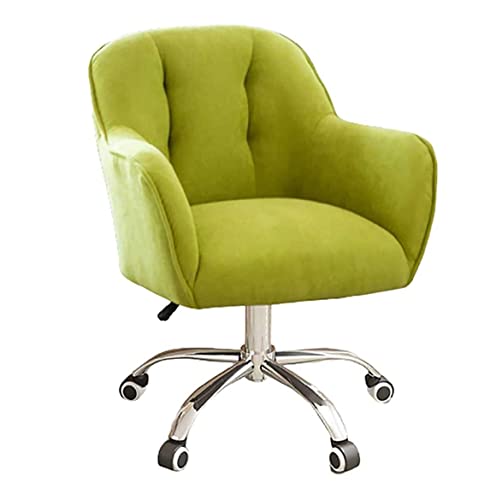 Ergonomischer Bürostuhl aus Flanell – höhenverstellbar, mittelhohe Rückenlehne mit Lordosenstütze, Drehstuhl für Zuhause und Büro, bequemer Arbeitsstuhl von Generic