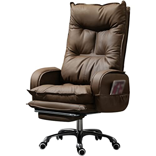 Ergonomischer Bürostuhl mit seitlicher Ablage, Verstellbarer Chefschreibtischstuhl, hochkomfortabler Drehstuhl für zu Hause, stilvoller und funktionaler Chefsessel von Generic
