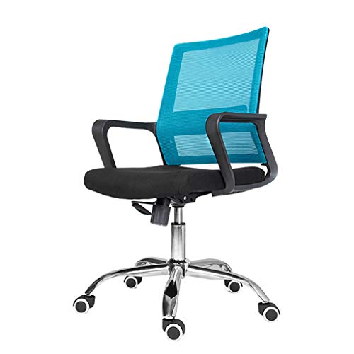 Ergonomischer Bürostuhl - rollender Schreibtischstuhl mit Lendenwirbelstütze, Computerstuhl aus Netz, Gaming-Stühle, Executive-Drehstuhl (Farbe : A, Größe : ohne Kopfstütze) von Generic