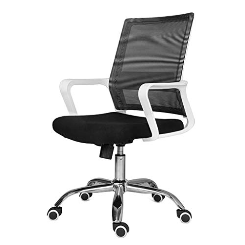Ergonomischer Bürostuhl - rollender Schreibtischstuhl mit Lordosenstütze, Mesh-Computerstuhl, Gaming-Stühle, Executive Drehstuhl (Farbe : D, Größe : ohne Kopfstütze) von Generic
