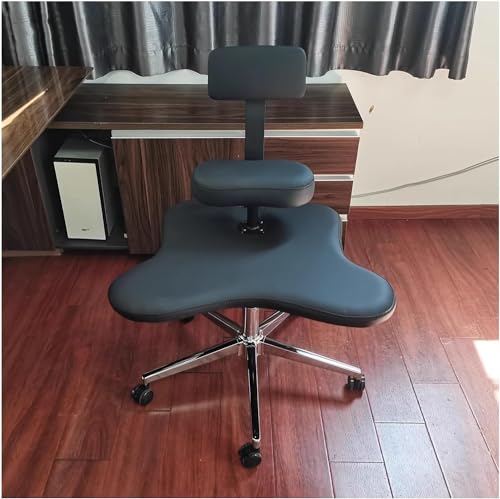 Ergonomischer Kniestuhl mit gekreuzten Beinen Büro-Meditationshocker zum Sitzen Verstellbarer Kinderschreibtisch für Erwachsene ADHS Büro im Schneidersitz mit Lendenwirbelstütze von Generic