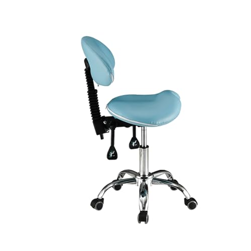 Ergonomischer Sattelhocker mit Rückenstütze und Rädern Salon Chair Rollhocker Verstellbarer drehbarer Dentalhygieniker-Sattelstuhl - benutzerdefinierte Farben von Generic