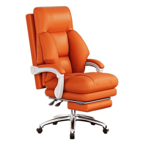 Ergonomischer Schreibtischstuhl für Bürotisch Schreibstudie Verstellbare Länge Fußstütze Abnehmbare Kopfstütze Executive Work Chair von Generic