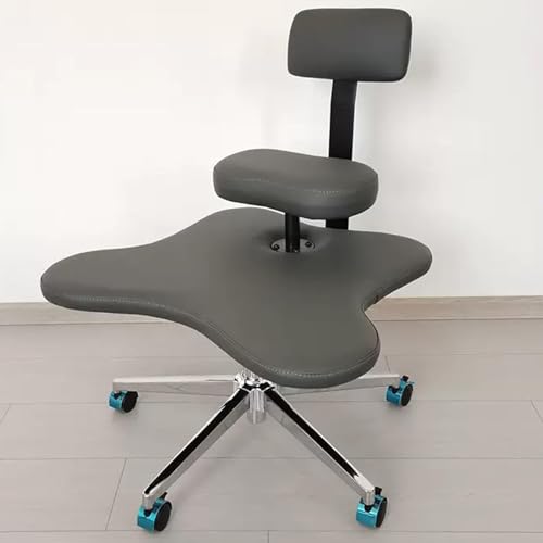 Ergonomischer mobiler Schreibtischstuhl mit gekreuzten Beinen Meditation Kniende Haltung Beine Büro mit Abnehmbarer Rückenlehne mit Bremsrollen für das Büro zu Hause Ergonomischer mobiler Schreibtischstuhl mit gekreuzten Beinen Meditation Kniende Haltung Beine Büro mit Abnehmbarer Rückenlehne mit Bremsrollen für das Büro zu Hause von Generic