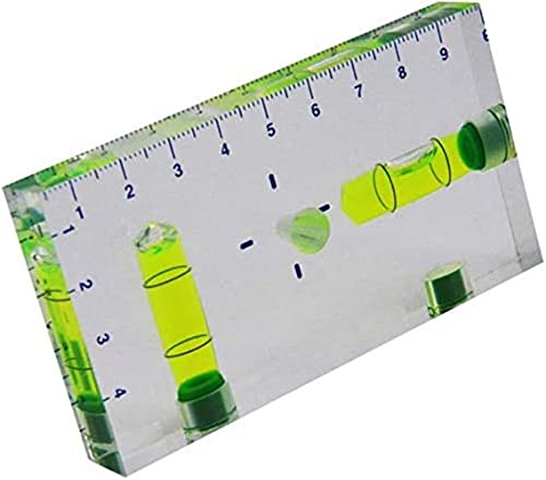 Erhältlich in zwei Farben, 95 x 51 x 13 mm, T-Typ, Multifunktions-Wasserwaage, mit Magnetskala (Acryl (grün)) von Generic