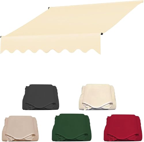 Ersatz Für Einziehbare Klemmmarkise, Sonnenschutzdach Für Einziehbare Markisen, Strapazierfähiges Markisentuch, Wasserdichter Mehrzweck-markisenschutz, Grey, 4m Ersatz Für Einziehbare Klemmmarkise, Sonnenschutzdach Für Einziehbare Markisen, Strapazierfähiges Markisentuch, Wasserdichter Mehrzweck-markisenschutz, Grey, 4m von Generic