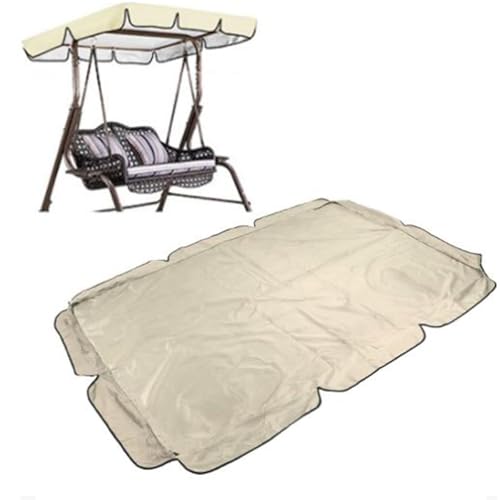 Ersatz-Schaukeldach, wasserdichte Schaukelabdeckung, 210D Allwetterschutz Deluxe wasserdicht UV, für Gartenterrasse im Freien, Park, Veranda, Sitzmöbel von Generic