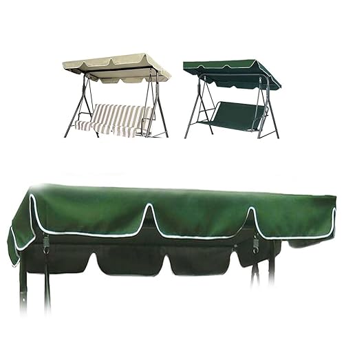 Ersatz-Schaukelsitz-Überdachung, 3-Sitzer, 192 × 125 × 15 cm, wasserdichte Ersatzabdeckung für Verandaschaukeln, Outdoor-Schaukelstuhl-Überdachung für Terrasse, Garten, Hinterhof Ersatz-Schaukelsitz-Überdachung, 3-Sitzer, 192 × 125 × 15 cm, wasserdichte Ersatzabdeckung für Verandaschaukeln, Outdoor-Schaukelstuhl-Überdachung für Terrasse, Garten, Hinterhof von Generic
