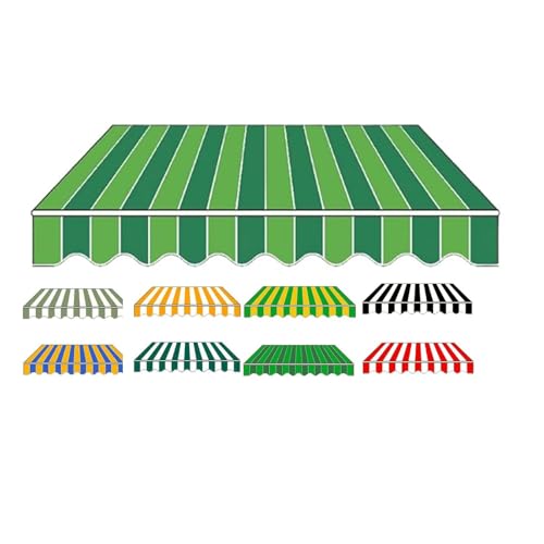 Ersatz-Segeltuch for l Terrassenmarkise ，Wasserdichter Sonnenschutzstoff,für Hinterhof, Terrasse, Patio(12x10ft(3.6 * 3m)) von Generic