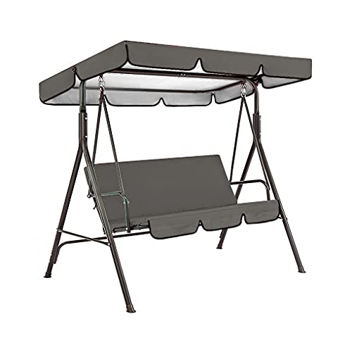 Ersatz-Veranda-Abdeckung für Schaukeldach, Ersatzdach für Schaukelsitz, Baldachin für Schaukelhängematte, wasserdicht, 2- und 3-Sitzer, Abdeckung für Hängematten im Freien, Terrassen-Sonnenschutz, UV von Generic