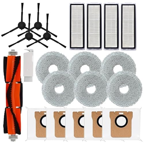 Ersatz-Zubehör-Set, kompatibel mit Xiaomi X20 Max, X20 Pro Saugroboter, inklusive 1 Hauptbürste + 4 Seitenbürsten + 4 HEPA-Filter + 6 Wischmopp-Kleidung + 5 Staubbeutel Ersatz-Zubehör-Set, kompatibel mit Xiaomi X20 Max, X20 Pro Saugroboter, inklusive 1 Hauptbürste + 4 Seitenbürsten + 4 HEPA-Filter + 6 Wischmopp-Kleidung + 5 Staubbeutel von Generic