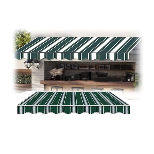 Ersatz for einziehbaren Markisenstoff，Einziehbare Sonnenschutz-Markisenabdeckung,Viele Größen,für Höfe, Veranden(22.9x9.8ft(7 * 3m)) von Generic