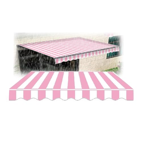 Ersatz for gestreifte Markisen ，Wasserdichtes Ersatztuch for einziehbare Terrasse,Benutzerdefinierte Farben,für Sonnenschutz, Regen(8x11ft(2.5 * 3.4m)) von Generic