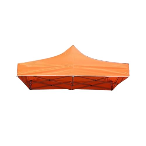 Ersatz für Pavillonabdeckung, Sun Protection Oxford Stoffzelt, Beständig, Wasserdichter, Einsetzbar Regendicht, Reißfest, für Party, Hof, Markt, Festival(NUR Oben)(Orange) von Generic