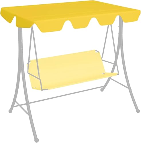 Ersatzbaldachin Für Garden Swing Beige Ersatzbezug Garden Swing Sitz Stuhl, Yellow, 188/168 x 145/110 cm Ersatzbaldachin Für Garden Swing Beige Ersatzbezug Garden Swing Sitz Stuhl, Yellow, 188/168 x 145/110 cm von Generic