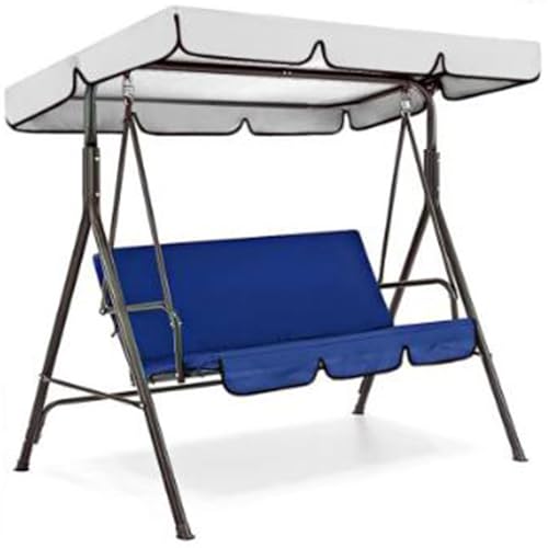 Ersatzbezug für Schaukelsitzbezug für Veranda und Terrasse, 420D silberbeschichtetes Oxford-Gewebe, Ersatzdach für Schaukelstuhl von Generic