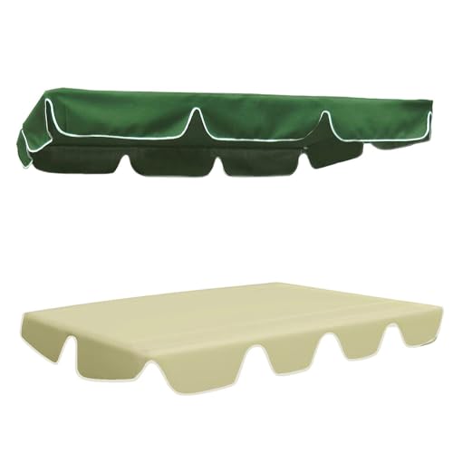Ersatzdach für Outdoor-Schaukel, 2- und 3-Sitzer, wasserdicht, reißfest, Paio-Hängematten-Abdeckung, Veranda-Schaukelstuhl-Dach von Generic