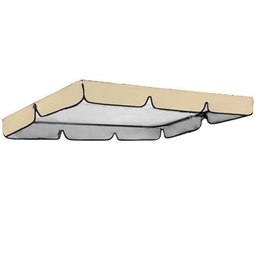 Ersatzdach für Terrassenschaukelstuhl, wasserdichte Schaukelabdeckung für 2/3-Sitzer, 210D Dickes Oxford-Gewebe, wasserdichte, Winddichte und UV-beständige Gartenmöbelabdeckungen von Generic