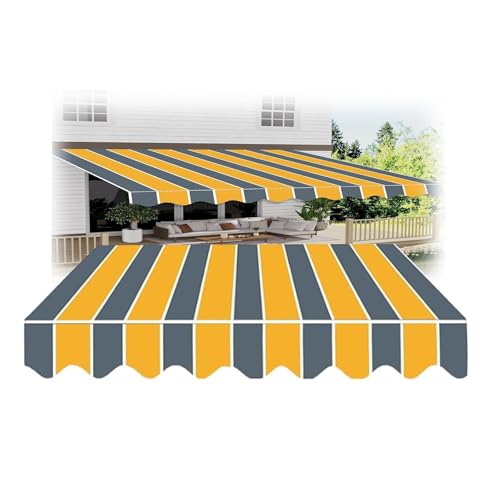 Ersatzplane for Ladenrestaurant ，Markisen for Patio Canvas Outdoor ，Sonnenschutz, anpassbare Größen,Regendicht Winddicht ， for Café, Deck(13x9ft(4 * 2.7m)) von Generic