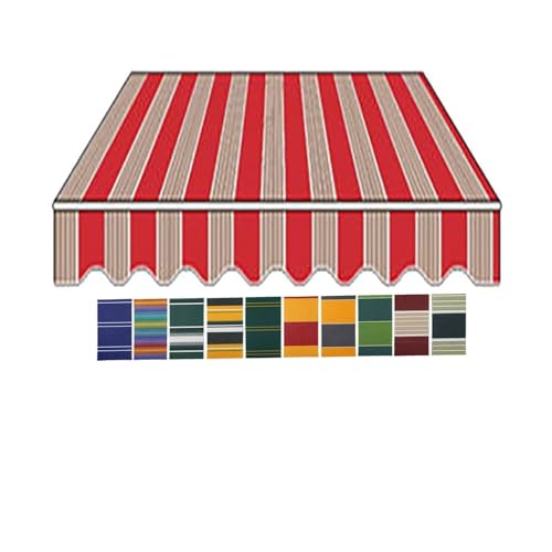 Ersatzstoff for Gartenmarkisen im Freien,Viele Größen Markisen Ersatzstoff Rahmenlos,für Veranda, Terrasse, Deck(10x4.9ft(3 * 1.5m)) von Generic