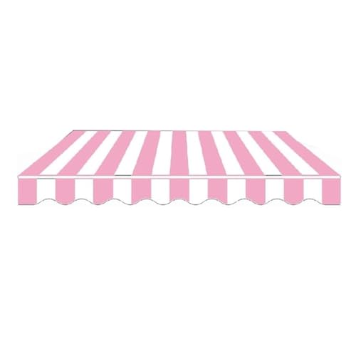 Ersatzstoff for Markisenüberdachung mit Streifenmuster for Garten und Terrasse，Markisenstoffwechsel ，für Hinterhof, Terrasse, Patio(8x9ft(2.5 * 2.7m)) von Generic