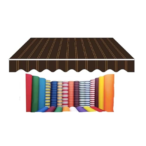 Ersatzstoff for die obere Abdeckung einer Außenmarkise,Einziehbarer Sonnenschutz,Sondergrößen,Wasserdicht & for Deck, Garten, Geschäft(10x16ft(3 * 5m)) von Generic