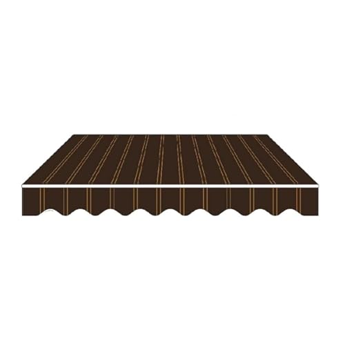 Ersatzstoff for einziehbare Terrassenmarkisen (mehrere Größen) ，Wasserdichter Sonnenschutzschutz,Benutzerdefinierte Farben(8x16ft(2.5 * 4.8m)) von Generic