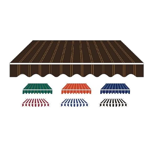 Ersatztuch for einziehbare Markise ，Ersatz-Oberbezug for Markisenstoff im Außenbereich,Benutzerdefinierte Größen und Streifen Terrasse, Restaurantnutzung(10x16ft(3 * 5m)) von Generic