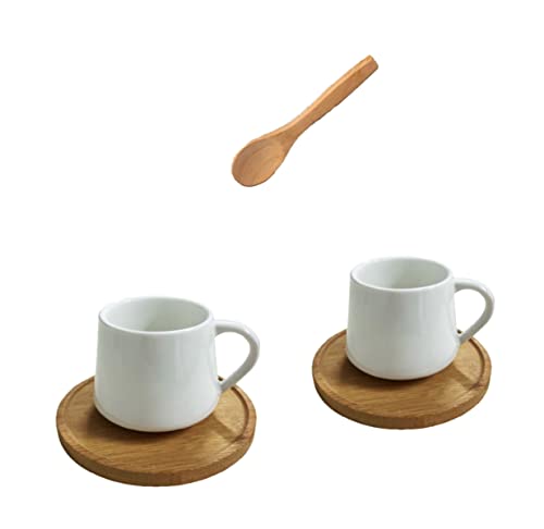 Espressotassen-Set aus Porzellan, Türkische Kaffeetasse, Demitasse-Set, Arabisch, Griechisches Kaffee-Untertassen-Set, 2er-Set von Generic