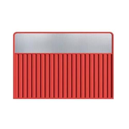 Esszimmer-Trennwand, Bodenstehende Esszimmer-Trennwand, Eisen-Tischschirm, Eingangs-Wohnzimmer-Schreibtisch, Durchscheinendes Design(Red,110x100cm/43.3x39.37in) von Generic
