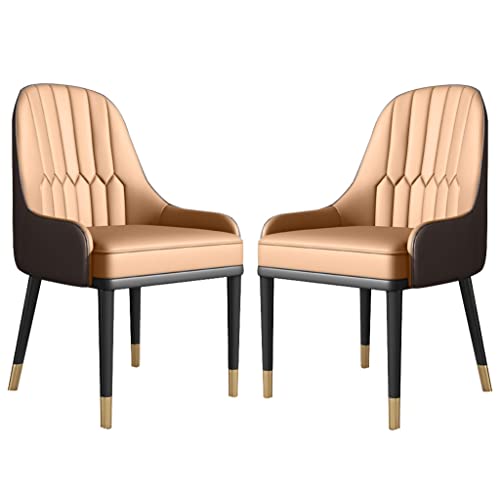 Esszimmerstühle 2er-Set, Sessel aus feinem Mikrofaserleder für Küche, Wohnzimmer, Lounge-Thekenstühle, stabile Metallbeine aus Kohlenstoffstahl Esszimmerstühle 2er-Set, Sessel aus feinem Mikrofaserleder für Küche, Wohnzimmer, Lounge-Thekenstühle, stabile Metallbeine aus Kohlenstoffstahl von Generic