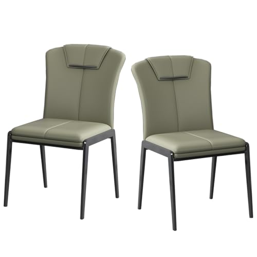 Esszimmerstühle Akzent Wohnzimmerstuhl Küchen- und Esszimmerstühle mit Metallbeinen, Leder Mid Century Modern Esszimmerstühle Seitenstühle für Wohnzimmer, Empfangsraum von Generic