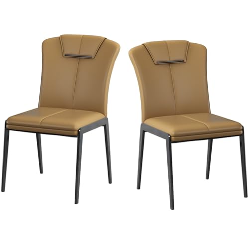 Esszimmerstühle Akzent Wohnzimmerstuhl Küchen- und Esszimmerstühle mit Metallbeinen, Leder Mid Century Modern Esszimmerstühle Seitenstühle für Wohnzimmer, Empfangsraum Esszimmerstühle Akzent Wohnzimmerstuhl Küchen- und Esszimmerstühle mit Metallbeinen, Leder Mid Century Modern Esszimmerstühle Seitenstühle für Wohnzimmer, Empfangsraum von Generic