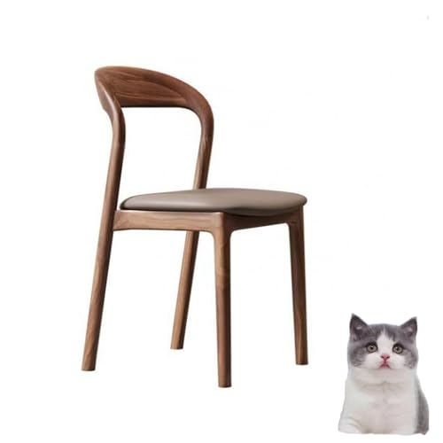 Esszimmerstühle Holz Esszimmerstühle Scandi Design abgerundetem Ruhestand Minimalistische Stühle für Küchen Esszimmer braun 81 * 43 * 46cm Esszimmerstühle Holz Esszimmerstühle Scandi Design abgerundetem Ruhestand Minimalistische Stühle für Küchen Esszimmer braun 81 * 43 * 46cm von Generic