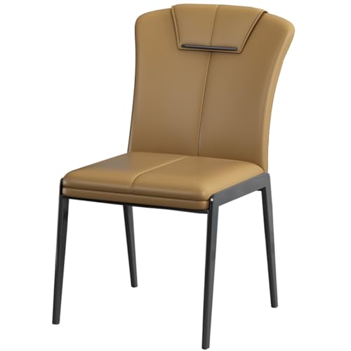 Esszimmerstühle Leder Akzent Wohnzimmerstuhl Küchen- und Esszimmerstühle mit Metallbeinen, Mid-Century Modern Esszimmerstühle Seitenstühle für Wohnzimmer, Empfangsraum von Generic