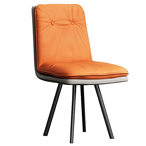 Esszimmerstühle Moderne gepolsterte Esszimmerstühle mit Metallbeinen, hohe Rückenlehne, Bequeme Akzentstühle ohne Armlehnen, Mid-Century-Beistellstühle für das Esszimmer von Generic