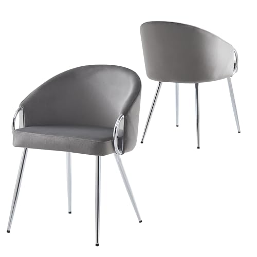 Esszimmerstühle Samt mit Verstellbaren Beinen Lounge Sessel für Küche Wohnzimmer Schlafzimmer Büro Arbeitszimmer Freizeitstuhl bis 150 kg Belastbar Armlehnstuhl 2er Set Grau Esszimmerstühle Samt mit Verstellbaren Beinen Lounge Sessel für Küche Wohnzimmer Schlafzimmer Büro Arbeitszimmer Freizeitstuhl bis 150 kg Belastbar Armlehnstuhl 2er Set Grau von Generic